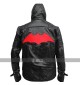 Batman Arkham Knight Game Black Hood Vest Jacket