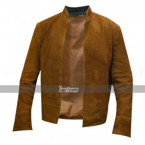 Colin Morgan Merlin Brown Suede Leather Jacket