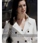 Get Smart Anne Hathaway (Agent 99) White Leather Coat