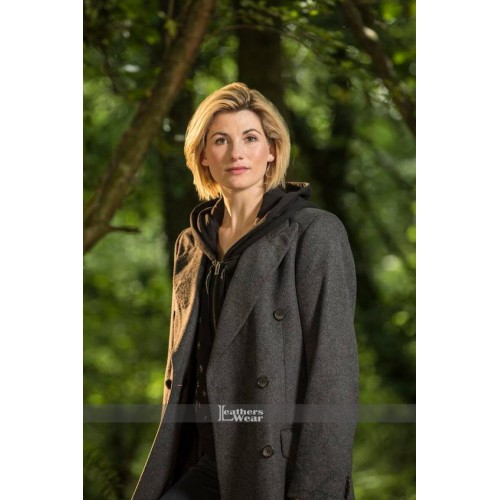 13th Doctor Jodie Whittaker Grey Trench Coat