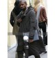 Kanye West Long Grey Coat