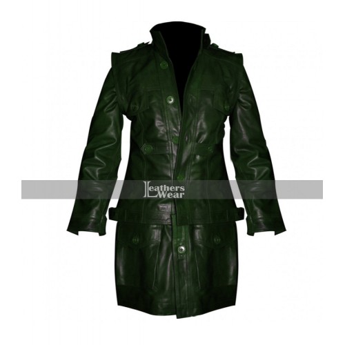 Designers Men Green Cargo Style Trench Jacket