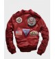 Top Gun Tom Cruise Leather Bomber Patches Jacket