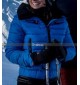 Downhill Julia Louis-Dreyfus Blue Winter Parachute Jacket