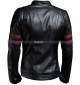 Hybrid Mayhem Hero Black PU Faux Leather Biker Jacket for Men