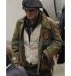 Johnny Depp Distressed Green Leather Jacket
