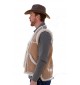 Mens Shearling Sheepskin Gilets Vest