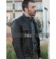 Playing It Cool Chris Evans Black Leather Jacket