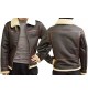 Resident Evil 4 Leon Kennedy Shearling Brown Real Leather Jacket