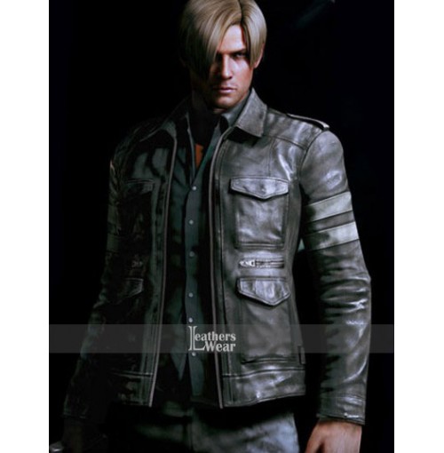 Resident Evil 6 Leon Kennedy Leather Jacket