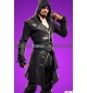 fortnite blackheart skin black leather trench coat costume