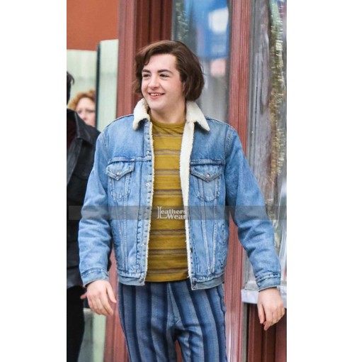 Many Saints Of Newark Michael Gandolfini Denim Jacket With Fur