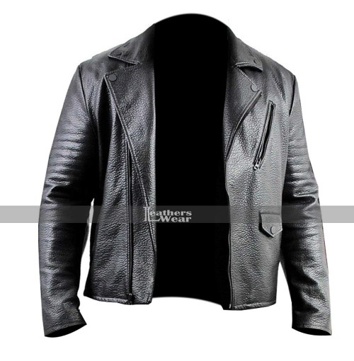 Ricco Barrino Leather Black Jacket