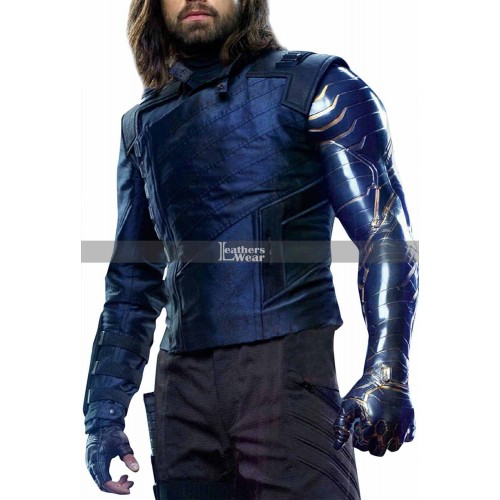 Avengers Infinity War Bucky Barnes (Sebastian Stan) Costume Vest Jacket