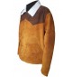 John Dutton Yellowstone SO3 Brown Fur Collar Suede Leather Jacket