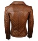 Womens Quilted Leather Jacket
