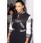 Kim Kardashian Simone Varsity Bomber Jacket