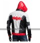 Batman Arkham Knight Game Red Hood Leather Jacket Costume