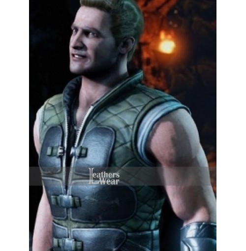 Mortal Kombat X (Johnny Cage) Quilted Leather Vest