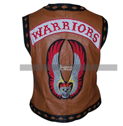 Warriors Movie Gang Ajax Leather Vest Costume